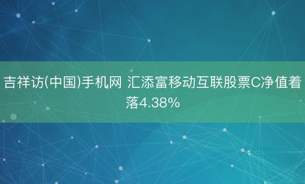 吉祥访(中国)手机网 汇添富移动互联股票C净值着落4.38%