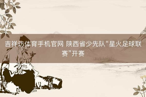 吉祥访体育手机官网 陕西省少先队“星火足球联赛”开赛